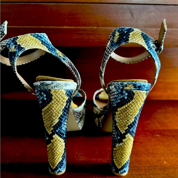 Steve Madden Snakeskin Platform Heels | Statement Night-Out Shoe - Picture 2 of 5